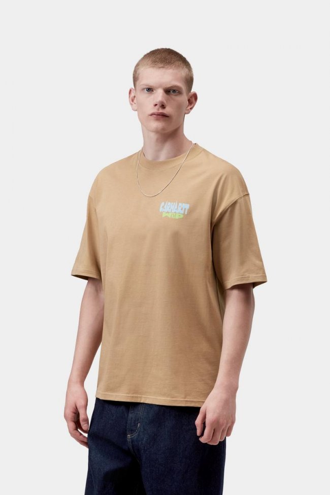 Carhartt S/S Luggage Label T-Shirt - Dusty H Brown