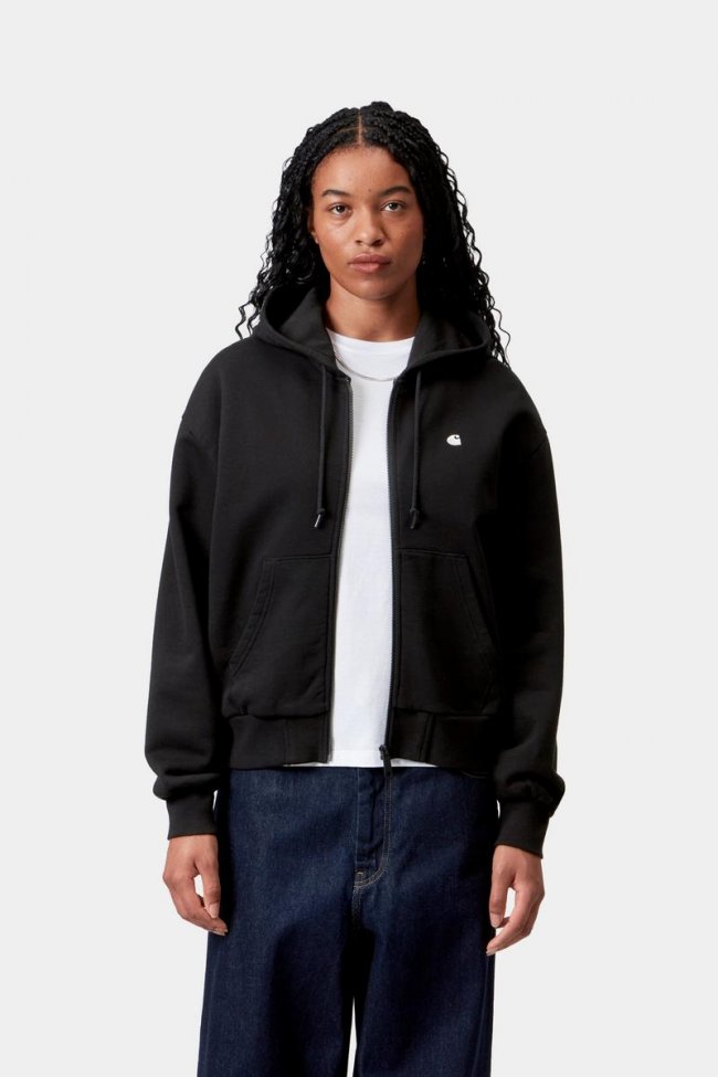Carhartt Hooded Casey Jacket - Black / Silver