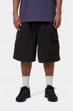 Carhartt Mandler Cargo Short - Black, Garment dyed Carhartt Mandler Cargo Short - Black, Garment dyed
