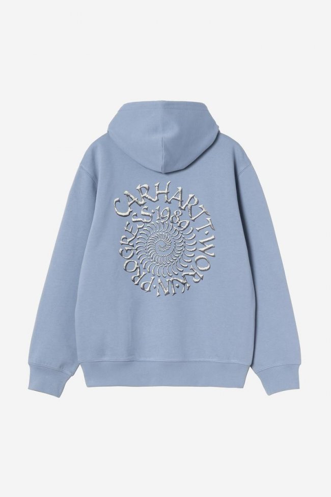 Carhartt Hooded Spiral Sweatshirt - Gentle Blue