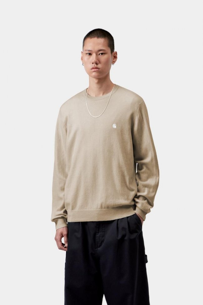 Carhartt Madison Sweater - Fleur De Sel / Wax