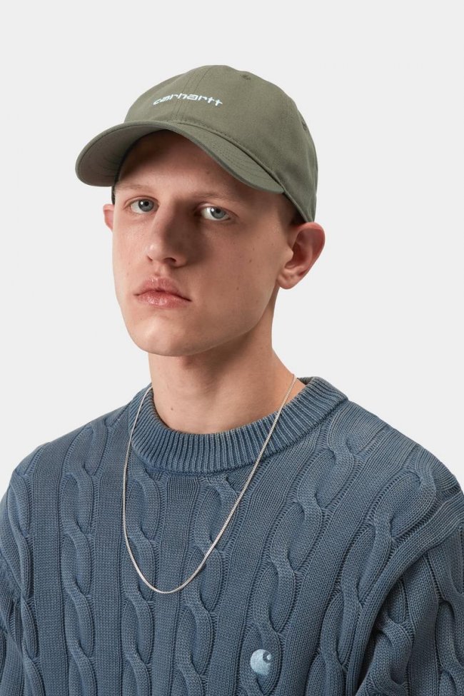 Carhartt Canvas Script Cap - Leaf / Tourmaline