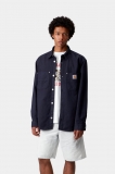 Carhartt Walter Shirt Jac - Dark Navy, Garment dyed
