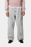 Carhartt Brandon Double Knee Pant - Black, Chalk wash Carhartt Brandon Double Knee Pant - Black, Chalk wash