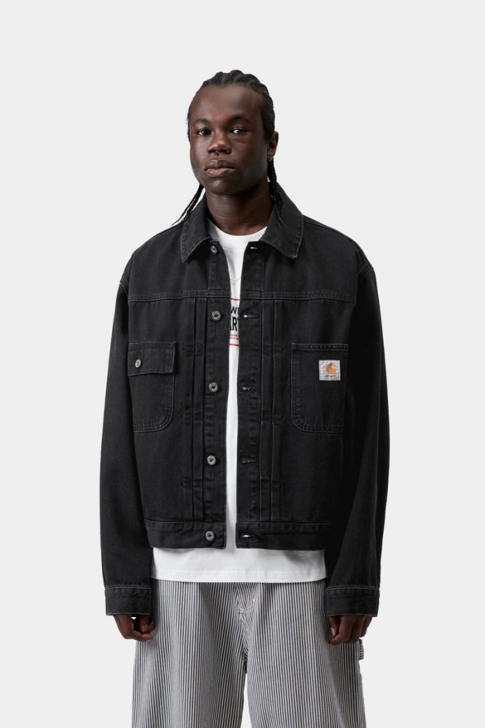 Carhartt Belmar Jacket - Black, Stone washed