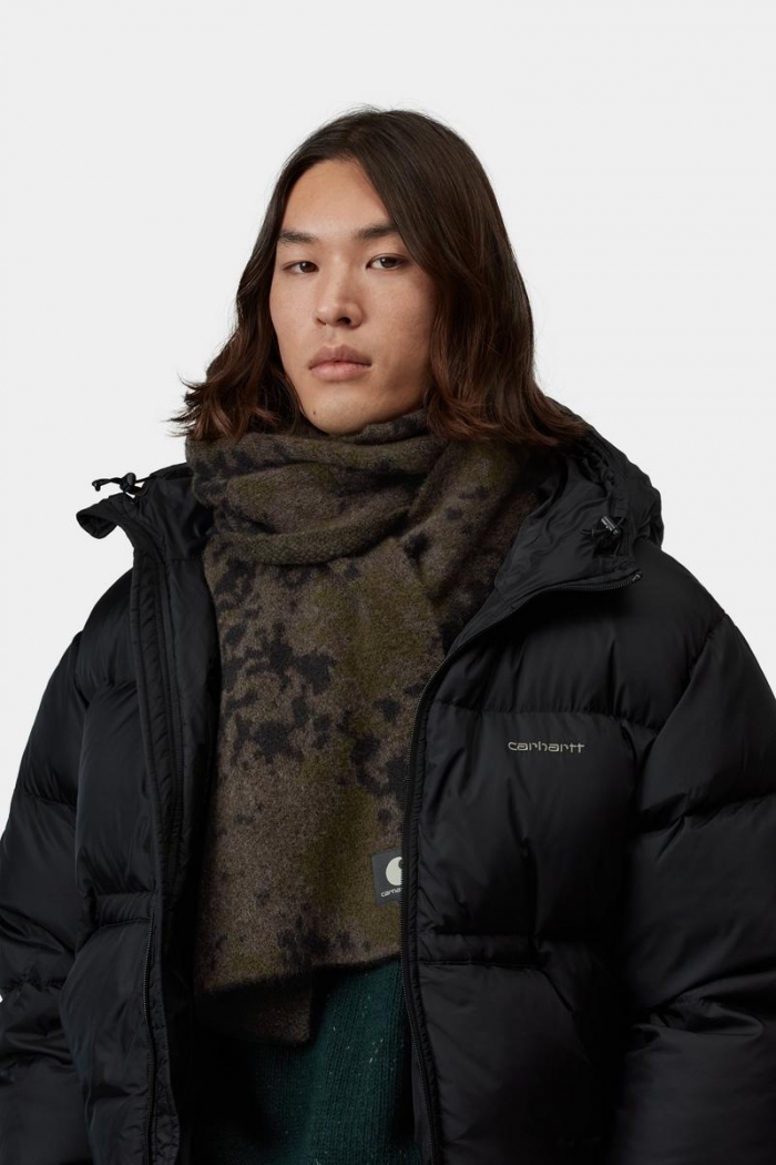 Carhartt Camo Disperse Scarf - Camo Disperse Jacquard, Black
