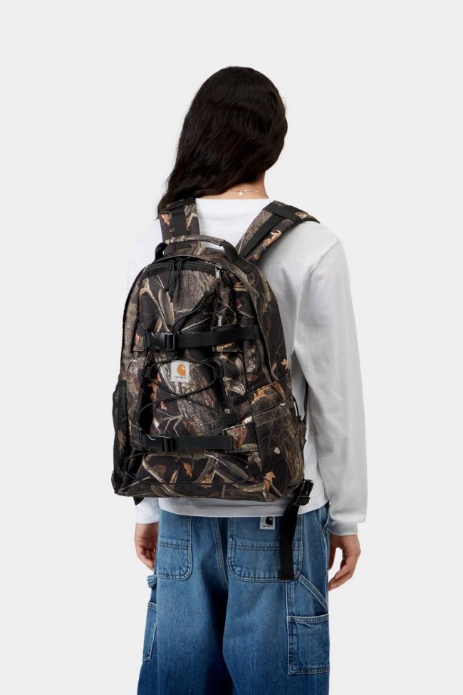 Carhartt Kickflip Backpack - Camo Feather Tree, Black