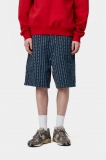 Carhartt Drewe Short - Heart C Pinstripe, Ink / Natural, Rinsed Carhartt Drewe Short - Heart C Pinstripe, Ink / Natural, Rinsed