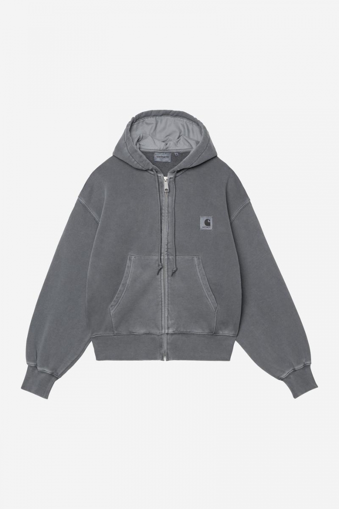 Carhartt Hooded Nelson Jacket - Styx, Garment dyed