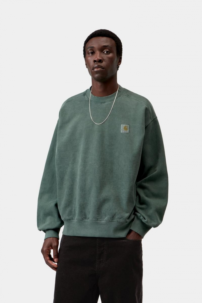 Carhartt Vista Sweatshirt - Dark Scarab, Garment dyed