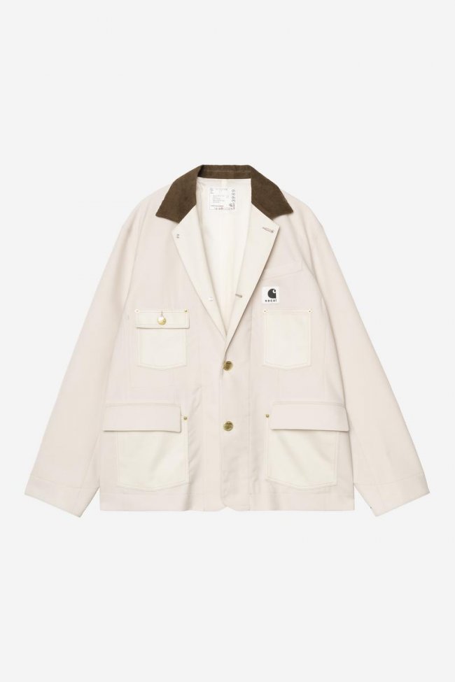 sacai x Carhartt WIP Suiting x Duck Jacket - Sacai Ivory sacai x Carhartt WIP Suiting x Duck Jacket - Sacai Ivory