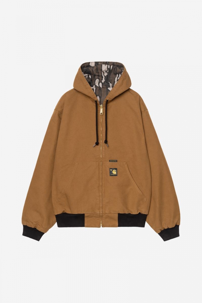 Carhartt OG Active Jacket 50th Anniversary Edition Canvas - Hamilton Brown / Camo Trebark, Rinsed