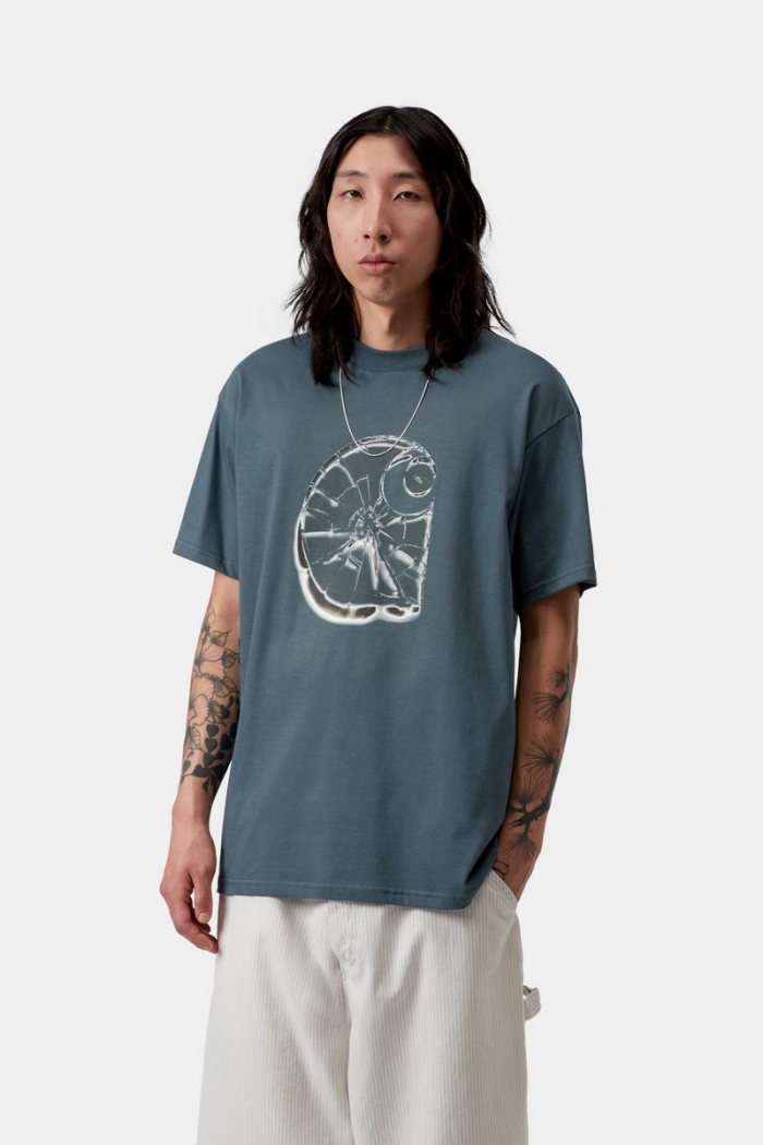 Carhartt S/S Shattered T-Shirt - Office Blue