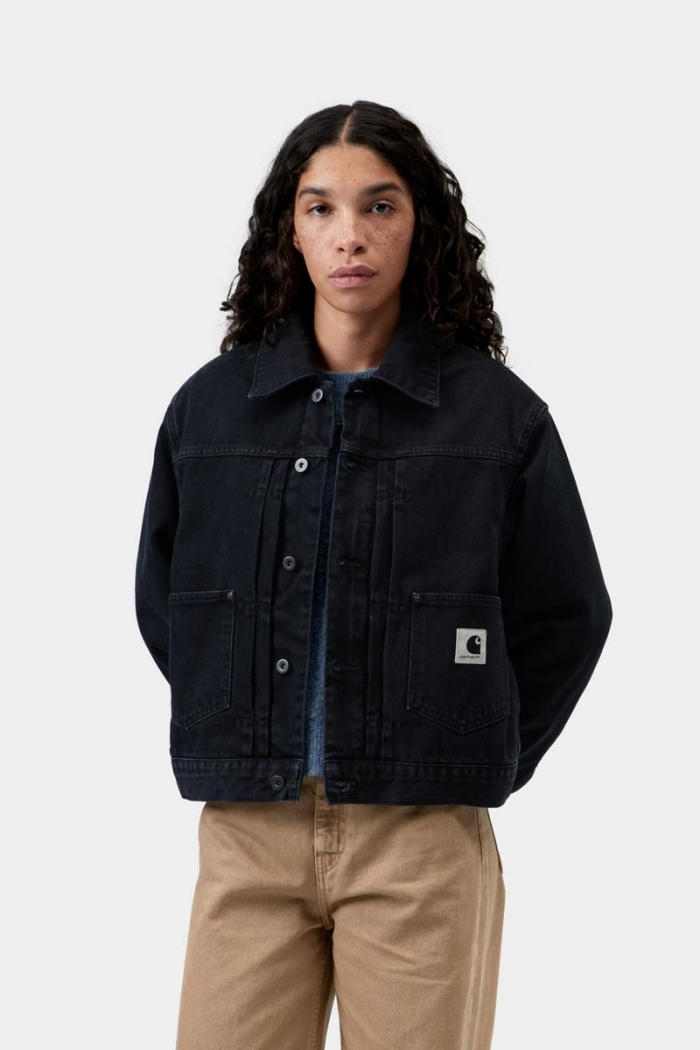 Carhartt Belmar Jacket - Black, Stone washed