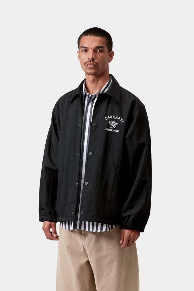 Carhartt Eightynine Coach Jacket - Black / White
