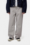 Carhartt Mercer Pant - Mercer Stripe, Graphite / Wax, Stone washed