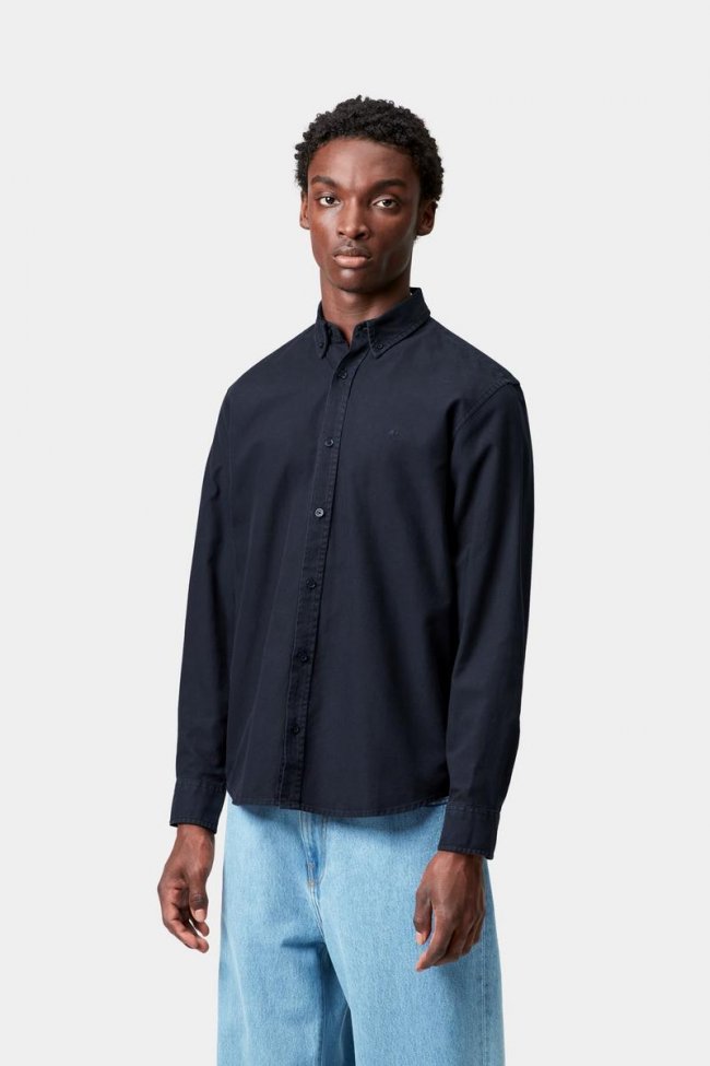 Carhartt L/S Bolton Shirt - Dark Navy