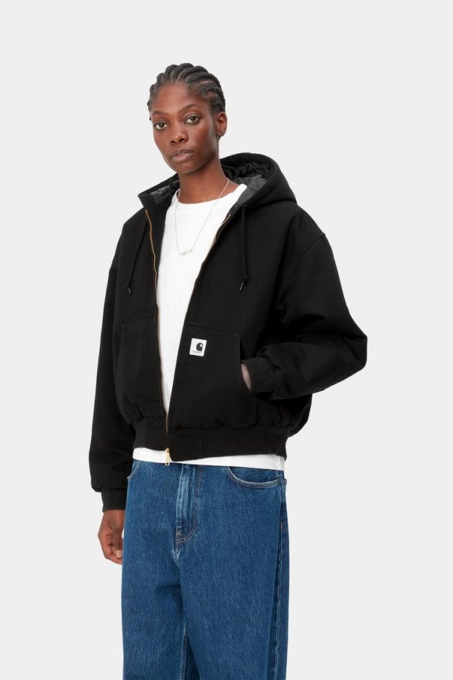 Carhartt OG Active Jacket (Winter) - Black, Rinsed
