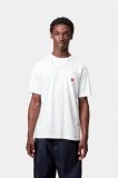 Carhartt S/S Pocket Heart T-Shirt - White / Red