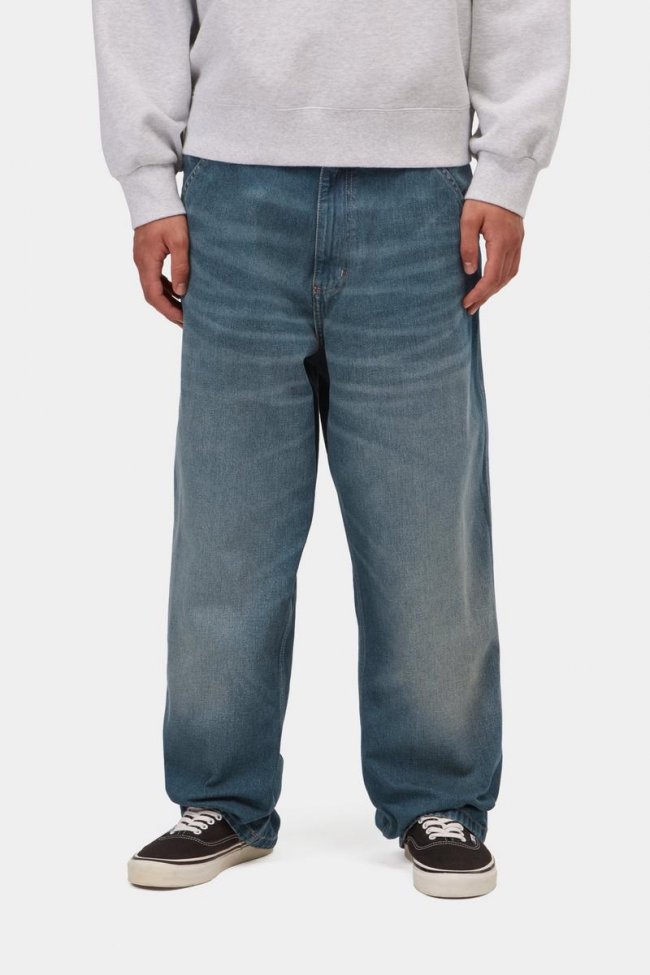Carhartt Simple Pant - Blue, Mid worn used