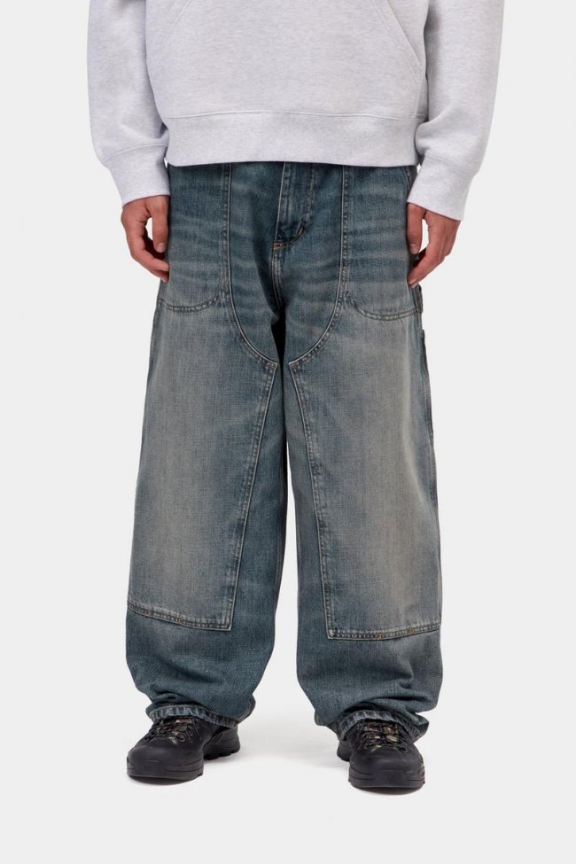 Carhartt Oakland Pant - Blue, Worn used wash Carhartt Oakland Pant - Blue, Worn used wash