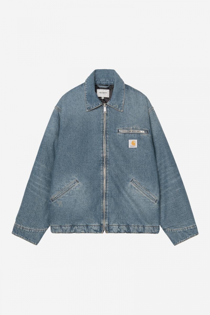Carhartt OG Detroit Jacket - Blue, Grind wash