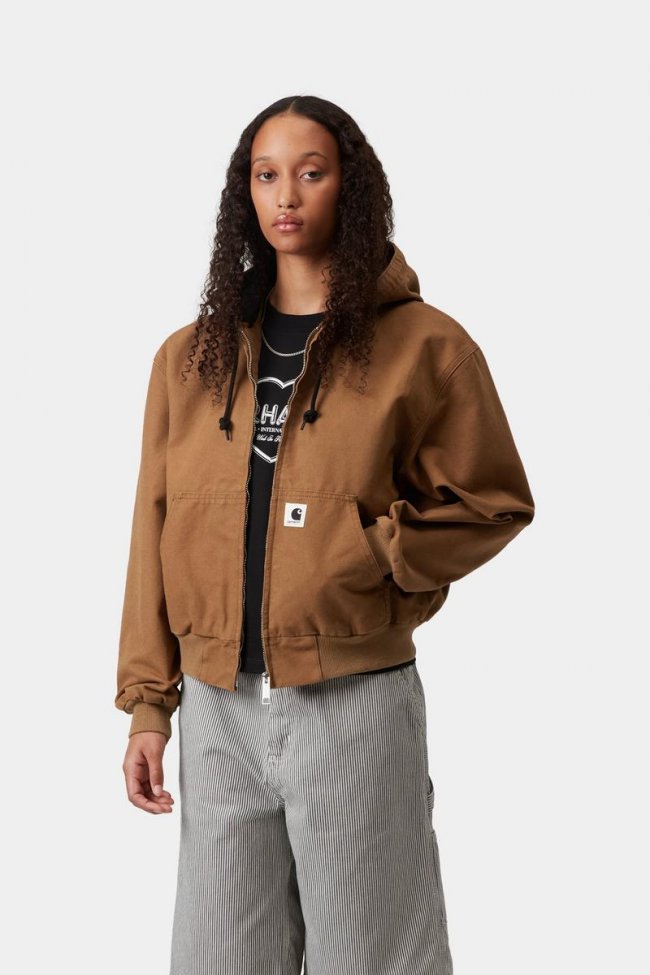 Carhartt OG Active Jacket - Hamilton Brown, Rinsed Carhartt OG Active Jacket - Hamilton Brown, Rinsed