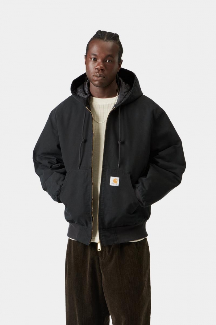 Carhartt OG Active Jacket - Black, Stone canvas