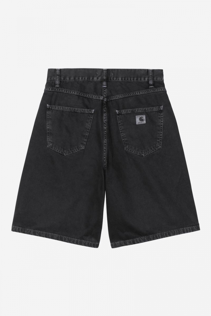 Carhartt Brandon Short - Black, Stone dyed