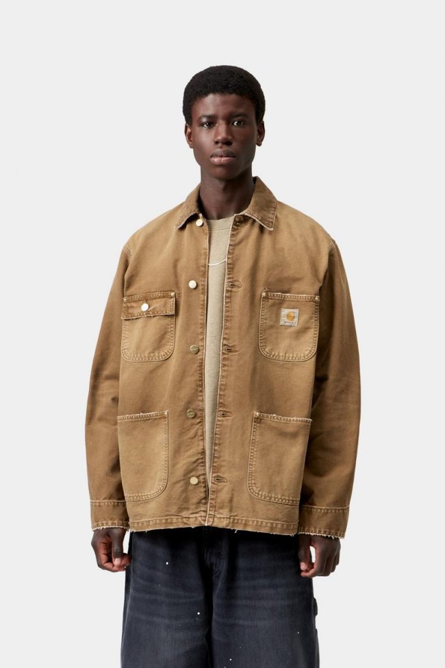 Carhartt OG Chore Coat - Hamilton Brown / Hamilton Brown, Destroy wash