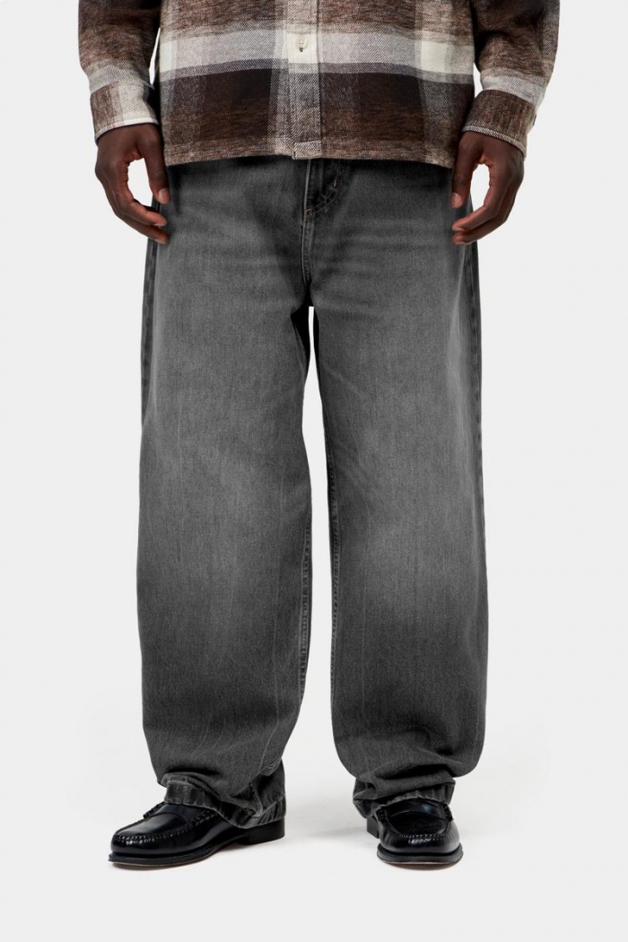 Carhartt Brandon Pant - Black, Marble used wash
