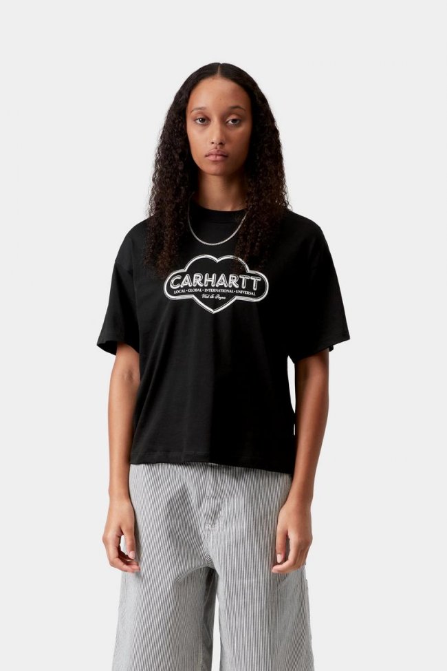 Carhartt S/S Cloud Heart T-Shirt - Black
