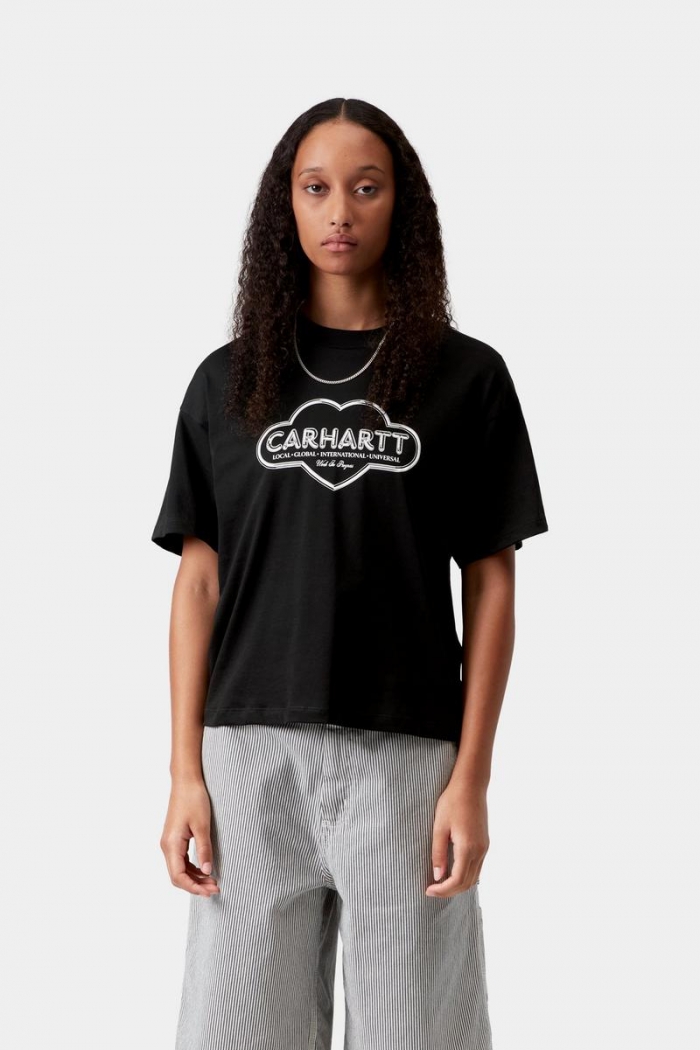 Carhartt S/S Cloud Heart T-Shirt - Black