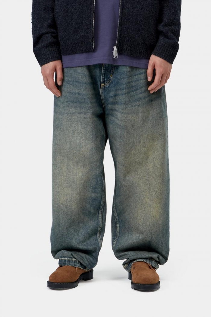 Carhartt Brandon Pant - Blue, Worn used wash