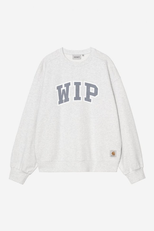 Carhartt WIP III Sweatshirt - Ash Heather, Heavy stone wash Carhartt WIP III Sweatshirt - Ash Heather, Heavy stone wash
