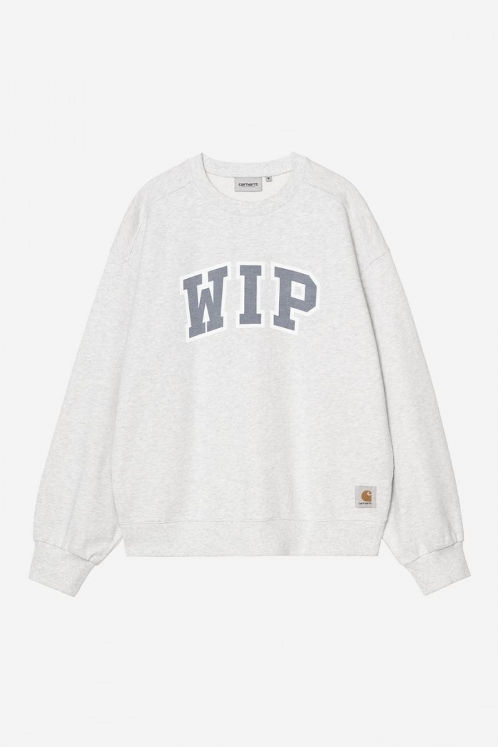 Carhartt WIP III Sweatshirt - Ash Heather, Heavy stone wash