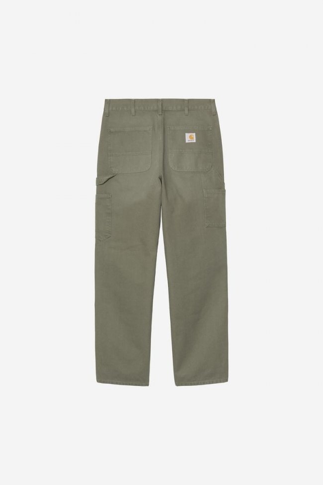 Carhartt Double Knee Pant - Leaf, Stone canvas