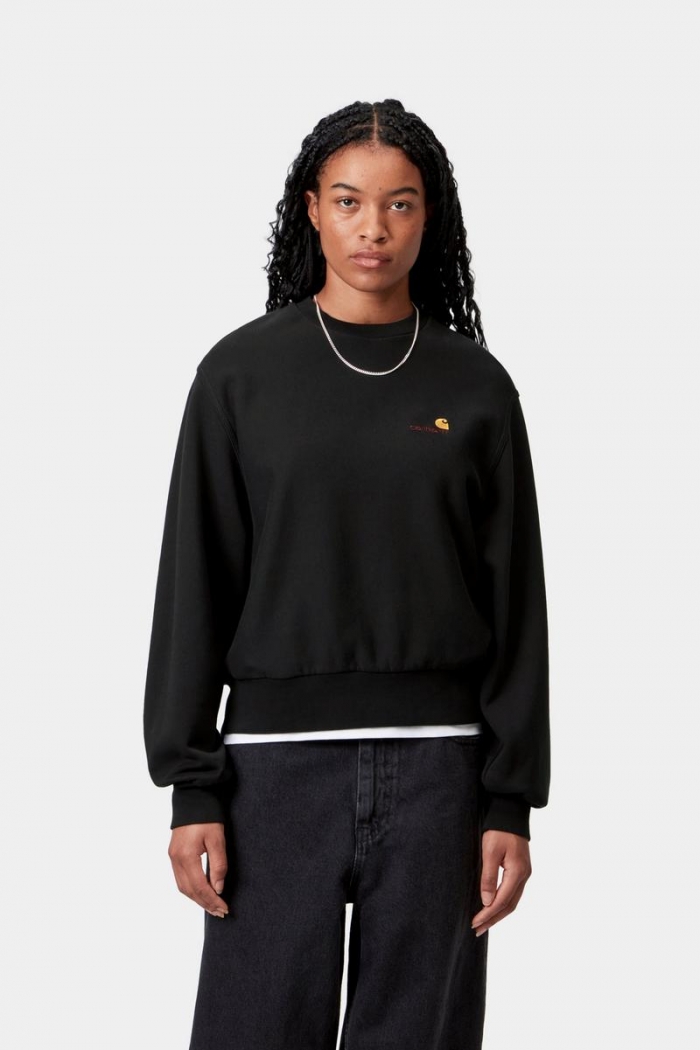 Carhartt American Script Sweatshirt - Black