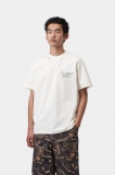 Carhartt S/S Hatching Script T-Shirt - Wax, Garment dyed Carhartt S/S Hatching Script T-Shirt - Wax, Garment dyed