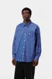 Carhartt L/S Gowan Shirt - Gowan Stripe, Lapis Carhartt L/S Gowan Shirt - Gowan Stripe, Lapis