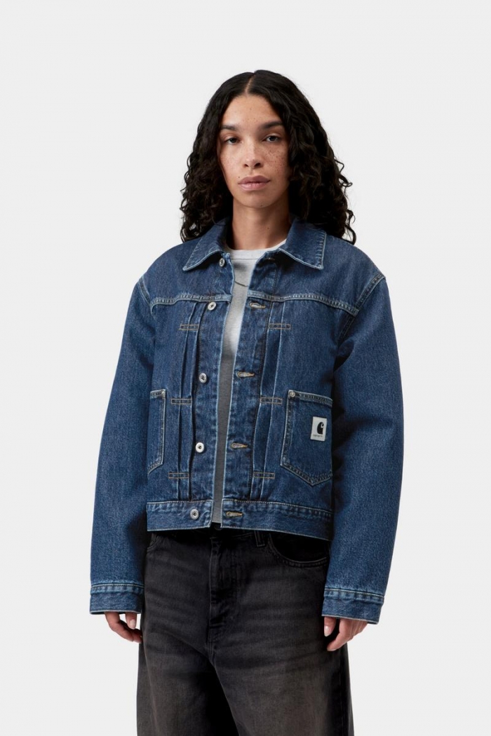 Carhartt Belmar Jacket - Blue, Stone washed