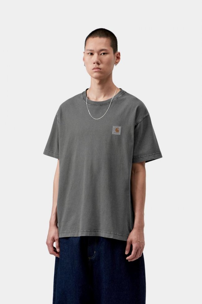 Carhartt S/S Vista T-Shirt - Black, Garment dyed