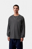 Carhartt L/S Vista T-Shirt - Black, Garment dyed Carhartt L/S Vista T-Shirt - Black, Garment dyed