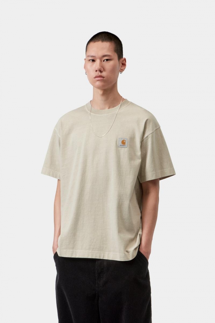 Carhartt S/S Vista T-Shirt - Fleur De Sel, Garment dyed