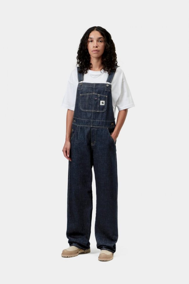 Carhartt Bib Overall Straight - Blue, Rinsed Carhartt Bib Overall Straight - Blue, Rinsed