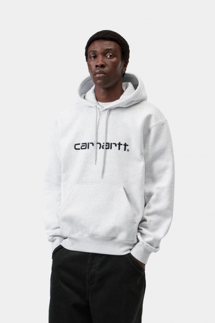 Carhartt Hooded Carhartt Sweatshirt - Ash Heather / Graphite