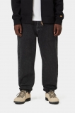 Carhartt Newel Pant - Black, Stone washed