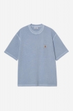 Carhartt S/S Nelson Waffle T-Shirt - Gentle Blue, Garment dyed