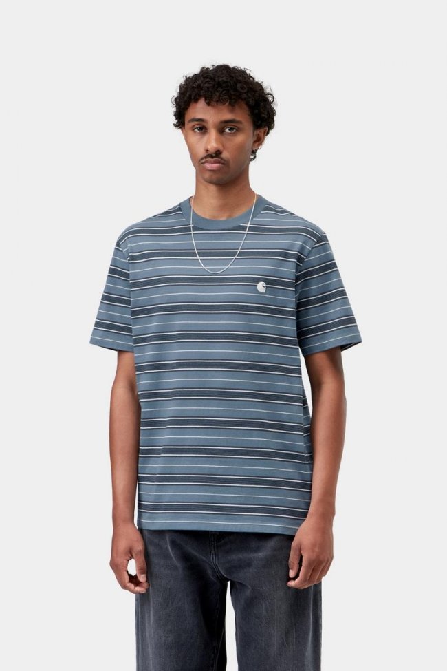 Carhartt S/S Bronson T-Shirt - Bronson Stripe, Icesheet