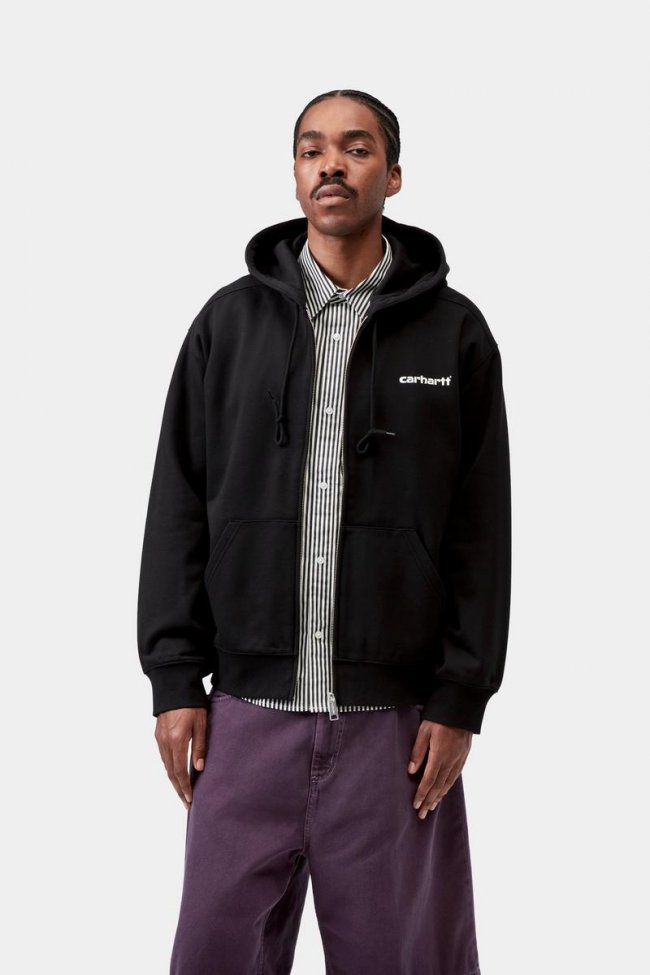 Carhartt Hooded Archive Lines Jacket - Black